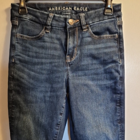 American Eagle Outfitters Women's Deep Indigo Skinny Jeans - Picture 8 of 13